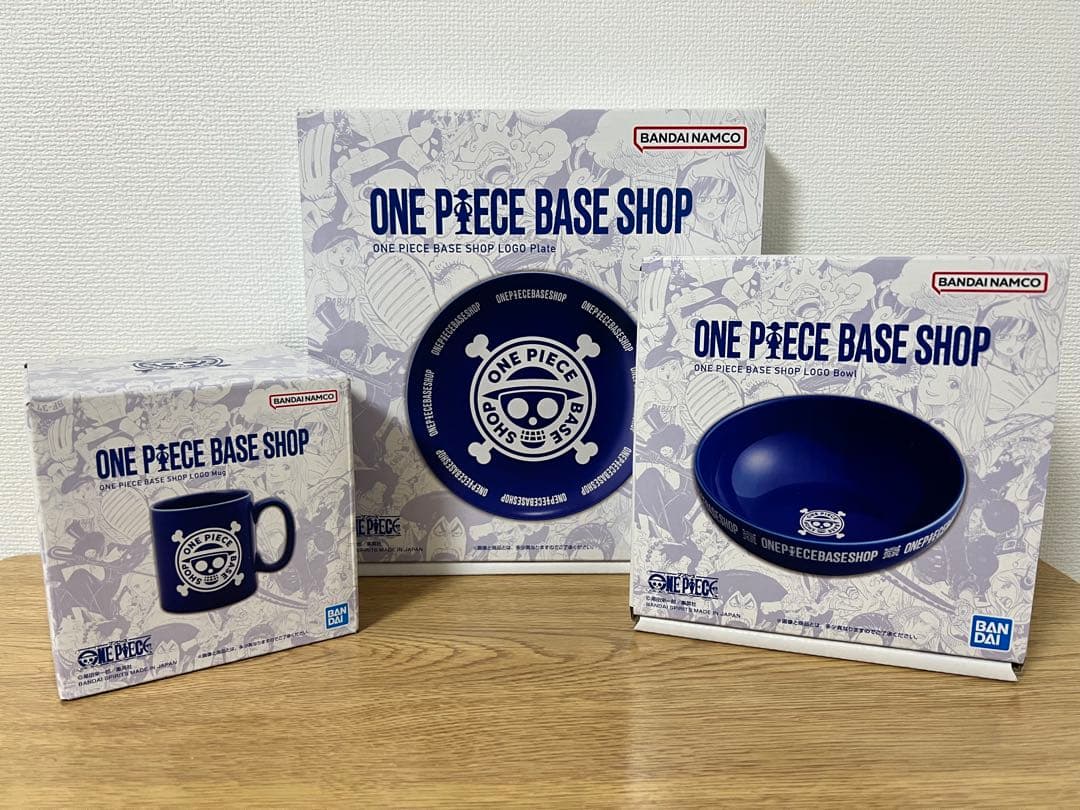 ONE PIECE BASE SHOP ロゴプレート&ボウル&マグコップ