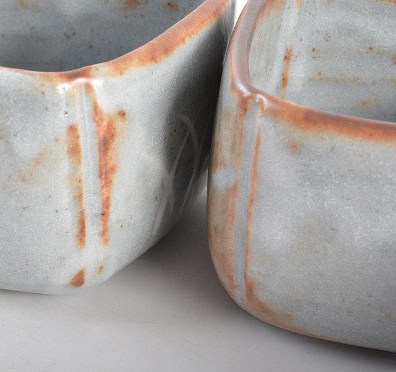 和食器　数江瓢鮎子好　志野向付　小鉢　７客　極め箱　V　R5245C