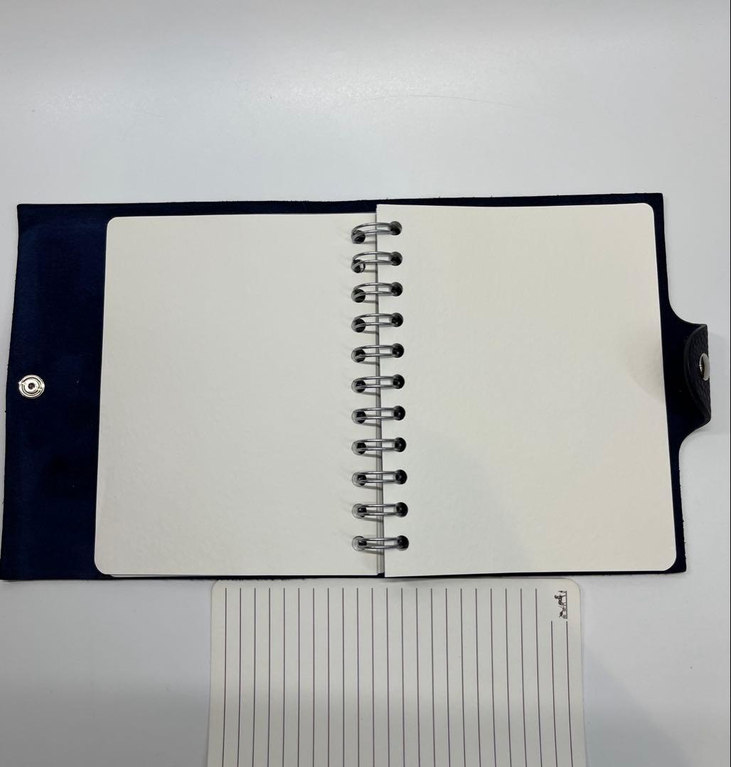 HERMESエルメス ユリス PM ダークブルー手帳【未使用品】