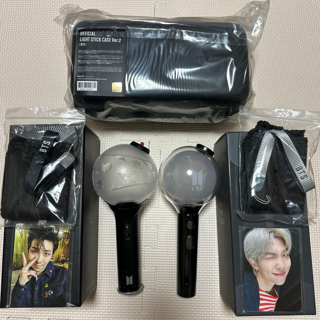 BTS ペンライトver.3、ver.4、アミボムケース