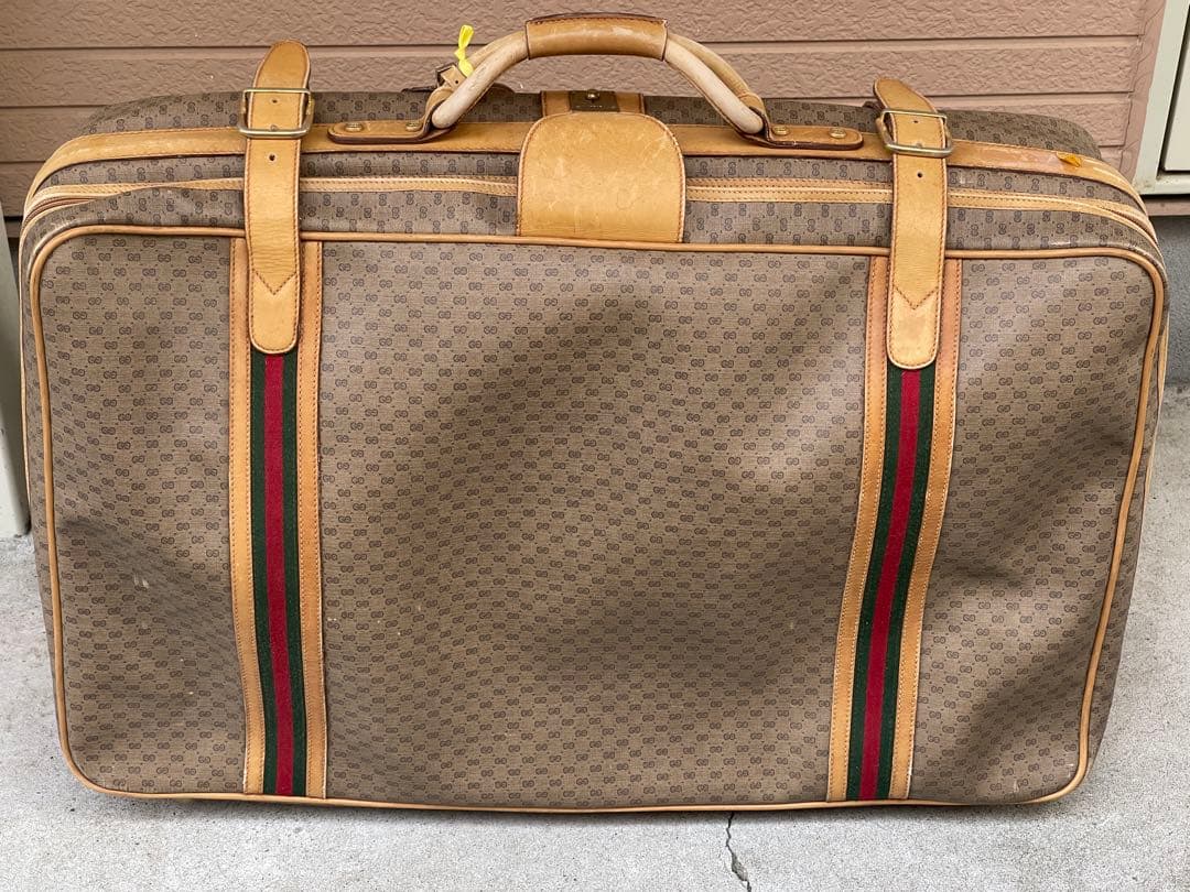 【希少品】オールドグッチ シェリーライン GGスプリーム トラベルバッグ