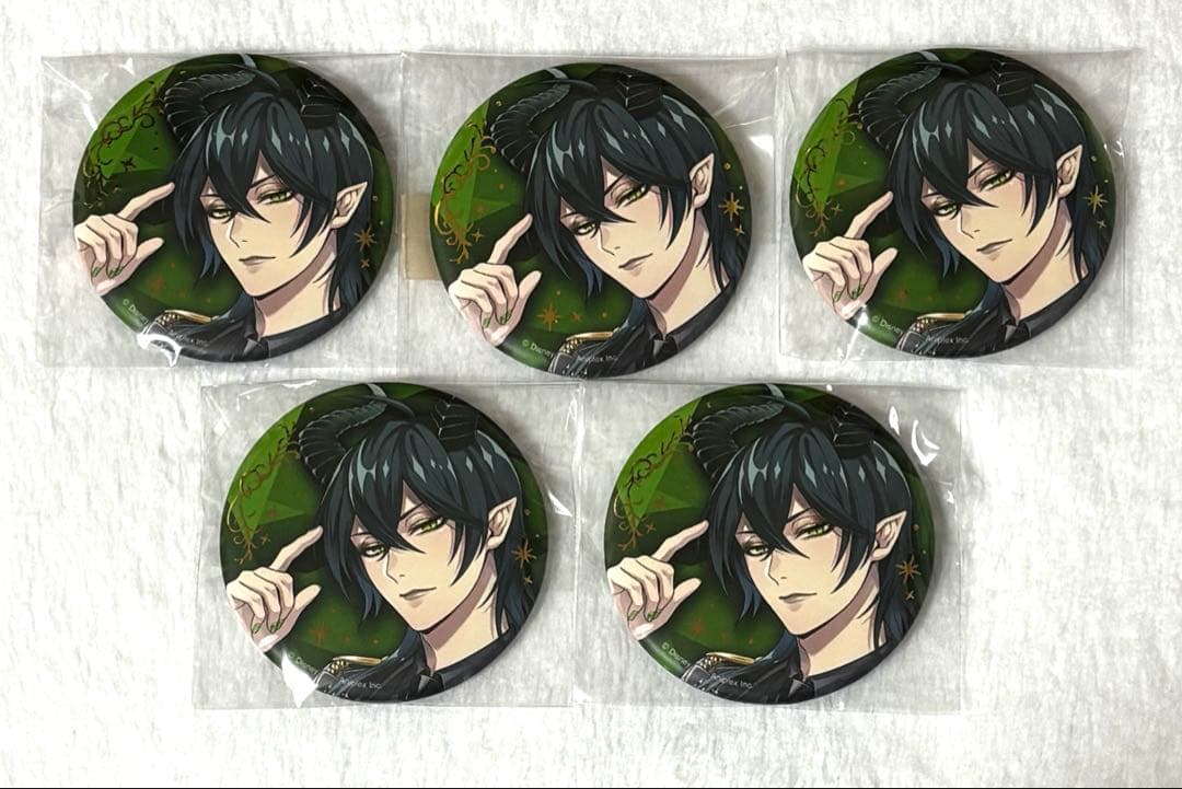 ツイステ ツイステ展 5周年 ブレイジングジュエル 缶バッジ マレウス ②